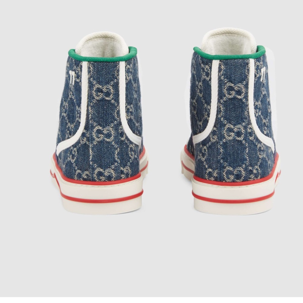 ✨Authentic 
Gucci High-Top Sneakers with Red and Blue Stripes - Picture 7 of 7